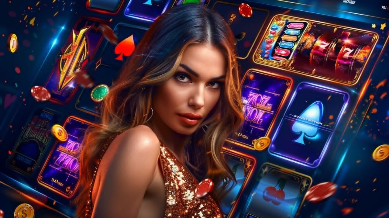 Antarmuka permainan Galactic Gems di spinwheel dengan tombol putar dan panel bonus